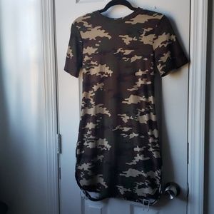 Camouflage bodycon dress